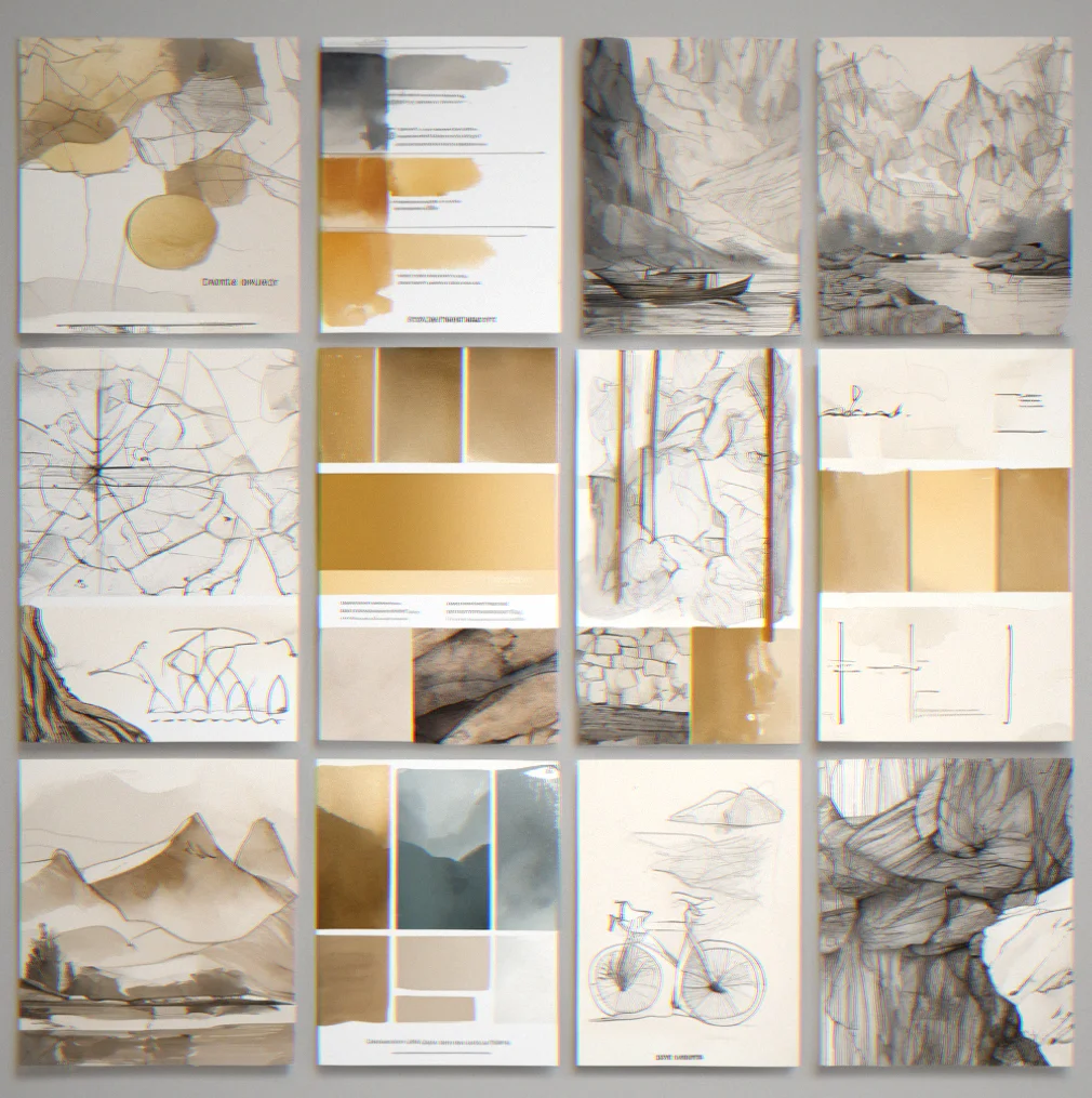 Brand narrative framework connecting story to visual design elements