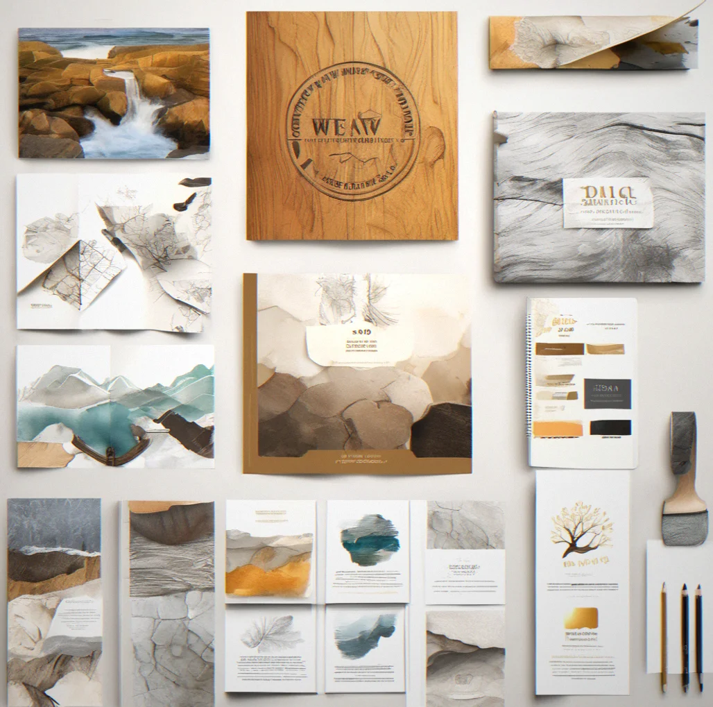 Brand identity system showing logo and visual elements across mobile, desktop and emerging formats