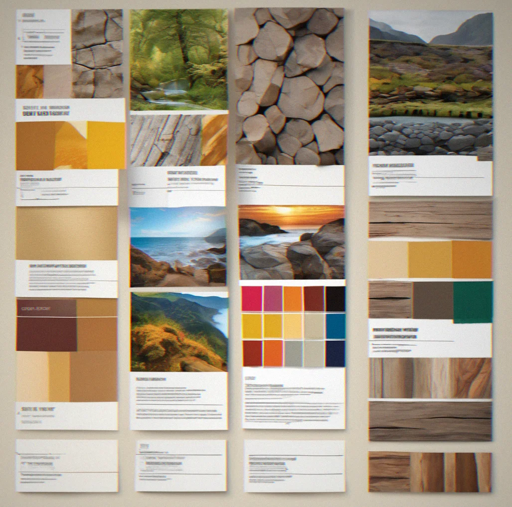 Campaign framework showing color systems and visual hierarchy in action