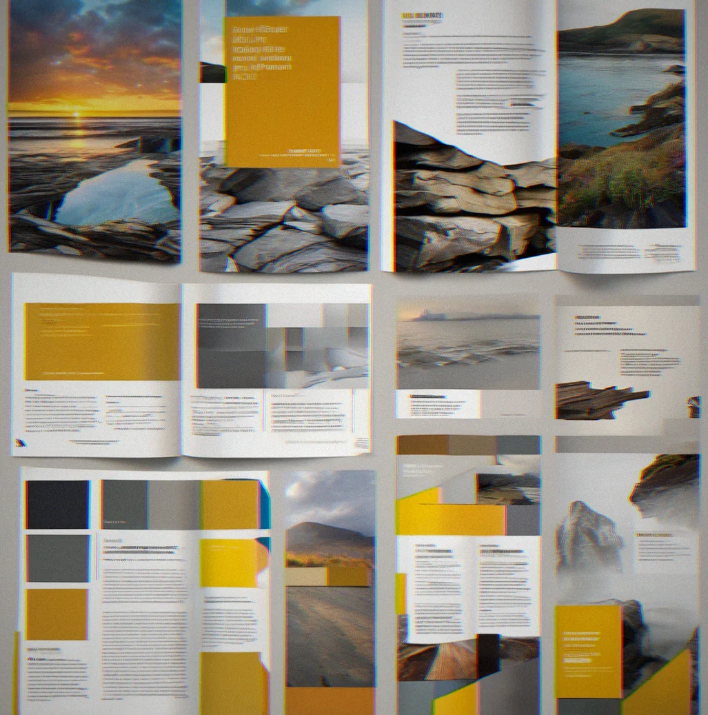 Strategic brief document with campaign intent, audience analysis, and visual direction